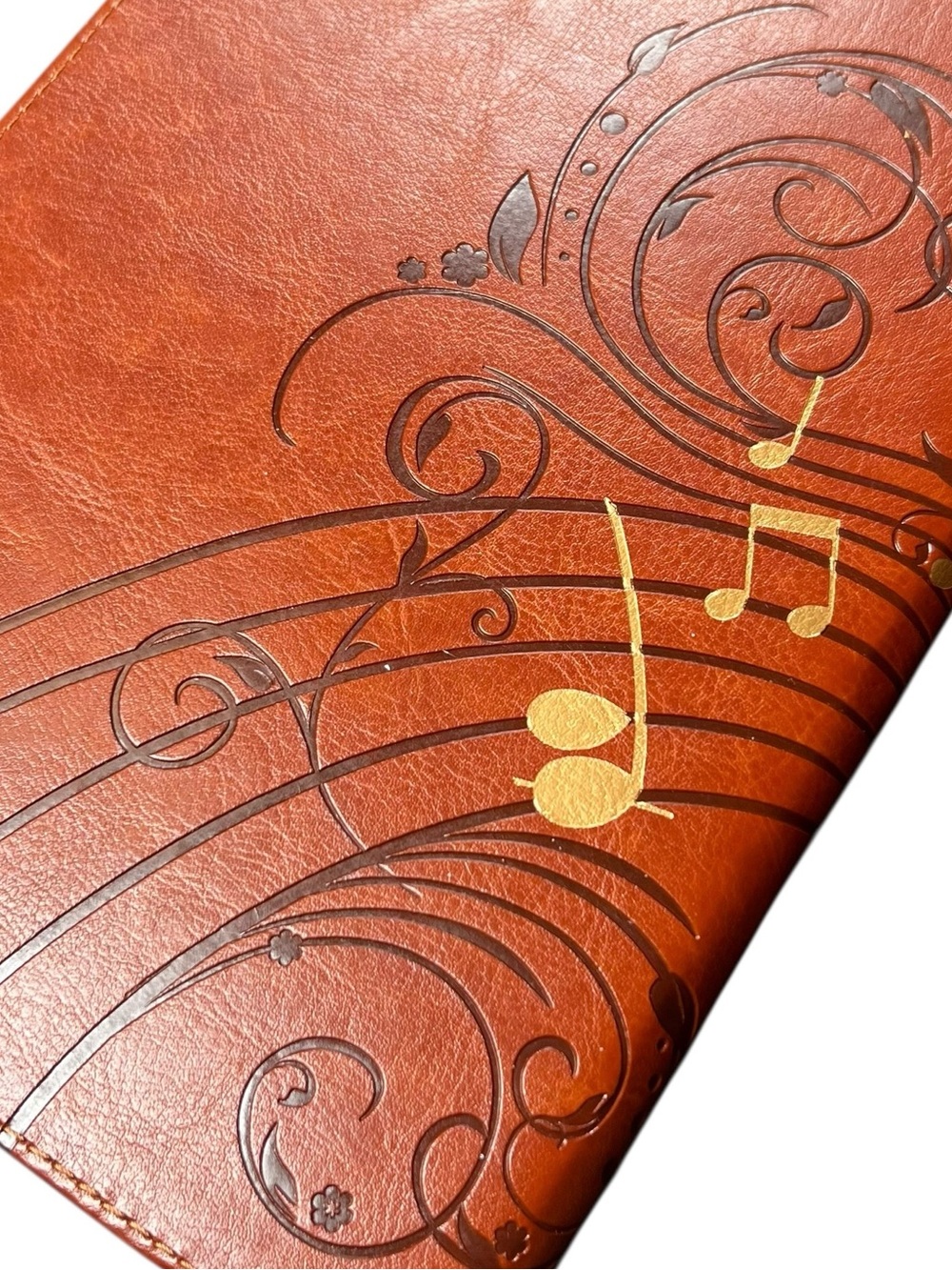 Amazing Grace Zippered Journal - Brown Faux Leather - Picture 5 of 12